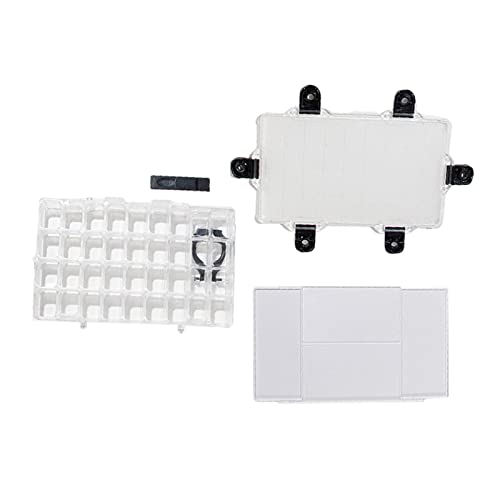 LOVIVER Klare Paletten-Aufbewahrungsbox mit 36 Gittern, Ölfarbenkasten, Künstlerbedarf mit Deckel, auslaufsicheres Tablett, Zeichnungshalter für Studenten, LOVIVER Klare Paletten-Aufbewahrungsbox mit 36 Gittern, Ölfarbenkasten, Künstlerbedarf mit Deckel, auslaufsicheres Tablett, Zeichnungshalter für Studenten, von LOVIVER