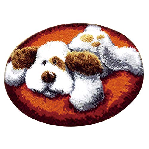 LOVIVER Knüpfteppich Set Knüpfset Knüpfbild Erwachsene, Teppich zum Selberknüpfen, hund LOVIVER Knüpfteppich Set Knüpfset Knüpfbild Erwachsene, Teppich zum Selberknüpfen, hund von LOVIVER