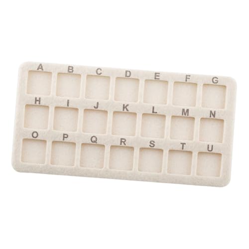 LOVIVER Perlenmatte, Werkzeugmatte zur Schmuckherstellung, 21-Fach rechteckige Perlenunterlage für Halsketten, Armbänder, Kunsthandwerk, Perlenprojekte, Beige LOVIVER Perlenmatte, Werkzeugmatte zur Schmuckherstellung, 21-Fach rechteckige Perlenunterlage für Halsketten, Armbänder, Kunsthandwerk, Perlenprojekte, Beige von LOVIVER