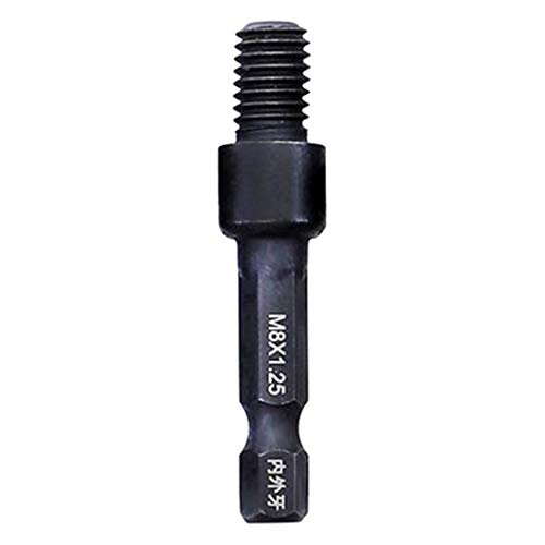 LOVIVER Sechskantschaftadapter Adapter, Sechskant Bohrer, Bohrmuttertreiber Verlängerungsstange 1/4 '', A-M8 x 1,25 von LOVIVER