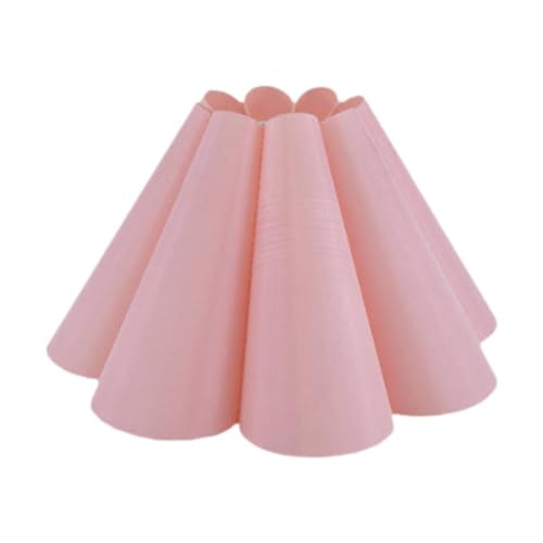 LOVIVER Stoff Blütenblattlampenschatten Bodenleuchte Nordic für E27 Kronleuchter Schatten Stofflampenschirm für Restaurant Esszimmer Küche, Rosa von LOVIVER