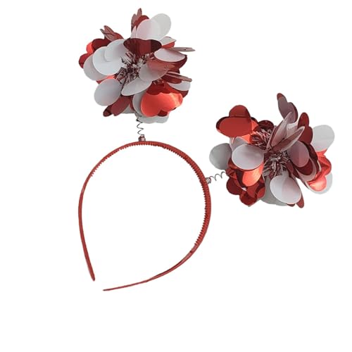 LOVIVER Valentinstag-Stirnband, Cosplay, Party, Kostüm, Urlaub, Haarschmuck für Frauen, Mädchen, weiß Rot von LOVIVER