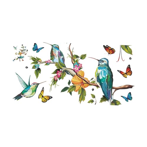 LOVIVER Wandtattoo mit -, Vögel, wasserdicht, moderner auf, Blumenaufkleber für Kinderzimmer, Innenbereich LOVIVER Wandtattoo mit -, Vögel, wasserdicht, moderner auf, Blumenaufkleber für Kinderzimmer, Innenbereich von LOVIVER
