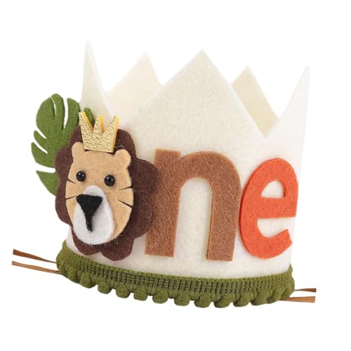 LOVIVER Wilds Boy 1. Geburtstag Hut, 1. Abenteuer Einfache Krone Wilds Campingparty Crown Outfit, A LOVIVER Wilds Boy 1. Geburtstag Hut, 1. Abenteuer Einfache Krone Wilds Campingparty Crown Outfit, A von LOVIVER