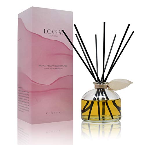 LOVSPA Duftöl und Duftstäbchen, Sandelholz & Bernstein, Geschenkset | Lufterfrischer für jeden Raum | Noten von Bergamotte, Orange, Rose & Violett mit Basis aus Zedernholz & Vanille | hergestellt in LOVSPA Duftöl und Duftstäbchen, Sandelholz & Bernstein, Geschenkset | Lufterfrischer für jeden Raum | Noten von Bergamotte, Orange, Rose & Violett mit Basis aus Zedernholz & Vanille | hergestellt in von LOVSPA