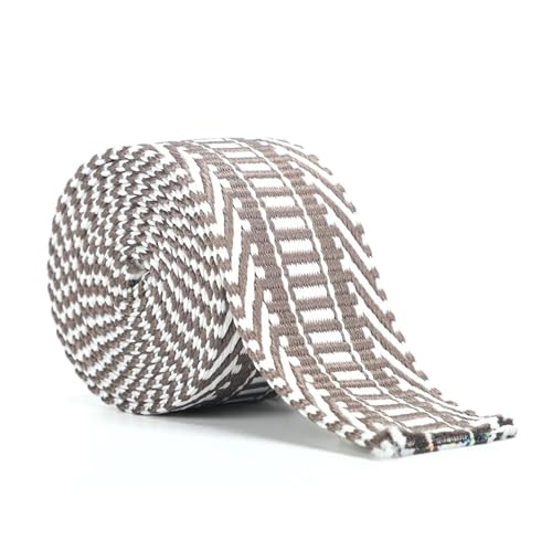 LOVSSU Gurtband 1 Yard Baumwollgurtband 3,8/5 cm Breite weiches dünnes Band Nähmaterial for Taschengurt Gürtel DIY Kleidung Klebeband Dekor Handwerk Fur Nylon(Apricot 3.8cm) von LOVSSU