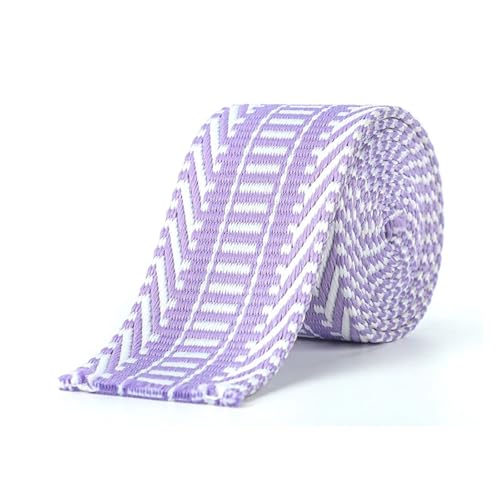 LOVSSU Gurtband 1 Yard Baumwollgurtband 3,8/5 cm Breite weiches dünnes Band Nähmaterial for Taschengurt Gürtel DIY Kleidung Klebeband Dekor Handwerk Fur Nylon(Purple 3.8cm) von LOVSSU