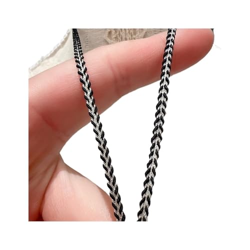 LOVSSU Gurtband 5 Meter goldfarbenes Mini-Spitzenbesatzband, Kurve, for Nähen, geflochtene Spitze, Hochzeit, Basteln, DIY, Kleidung, Zubehör, Dekoration Fur Nylon(Color2) von LOVSSU
