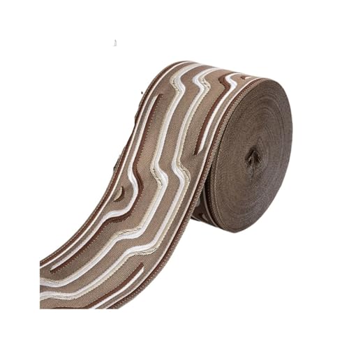 LOVSSU Gurtband 9CM Breite Gewebte Jacquard Band Dekoration Gurtband for Vorhang Tasche Teppich Kleidung Nähzubehör Fur Nylon(9R25-3) von LOVSSU