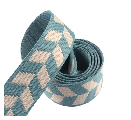 LOVSSU Gurtband Grünes Gurtband 38mm Geldbörsengurt Canvas Rucksackgurt Nähtaschengurt Gürtel Hundehalsband Accessoires Fur Nylon(1 Yards) von LOVSSU