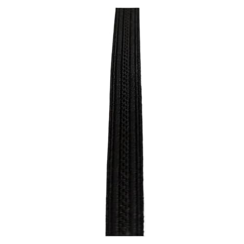 LOVSSU Gurtband Spitzenbesatz in Gold, 13 mm breit, gebogenes Band, Stoff, geflochten, goldfarben, for Hochzeiten, Basteln, DIY, Kleidung, Zubehör, Nähen, Dekoration, 1 Yard Fur Nylon(Black) von LOVSSU