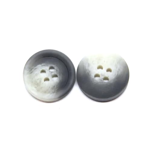 LOYKZCT 15–30 mm große Knöpfe for Kleidung, große Windjacke, Anzug, Pullover, Dekoration, handgefertigtes DIY-Zubehör, grau(Gray,22mm 30Pieces) von LOYKZCT