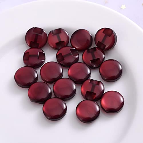 LOYKZCT 50 Stück 8 mm transparente einfarbige Harzknöpfe, süße Farbe, Nähknopf, Scrapbooking, DIY-Bekleidungszubehör, Rotwein, 8 mm LOYKZCT 50 Stück 8 mm transparente einfarbige Harzknöpfe, süße Farbe, Nähknopf, Scrapbooking, DIY-Bekleidungszubehör, Rotwein, 8 mm von LOYKZCT