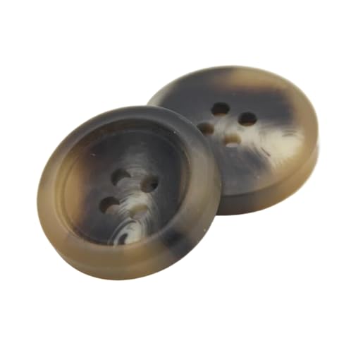 LOYKZCT Große dekorative Mantelknöpfe aus Kunstharz, Hornimitat, for DIY-Nähknöpfe, Ydwh415, Grau, 30 mm, 10 Stück(Ydwh415 Grey,21mm 20pcs) von LOYKZCT