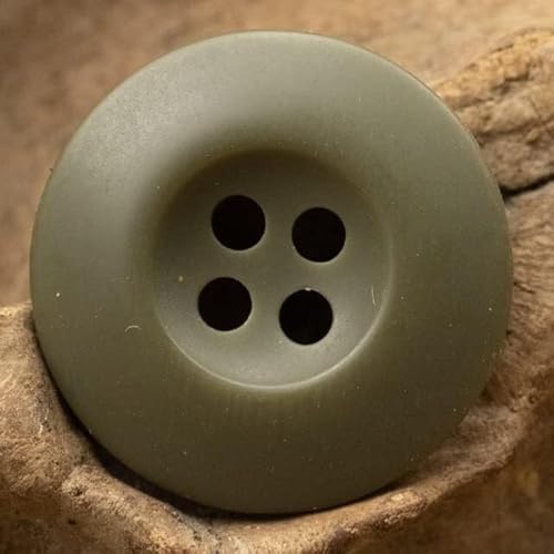 Metallknopf, Luxusknöpfe, Nähknopf, Armeegrün, Cordjacke, Harzknöpfe, Khaki, Dunkelblau, Jeans, Anzughose, Schwarze Knöpfe, 15 mm/18 mm/20 mm (Farbe: Blau, Größe: 18 mm, 10 Stück)(Grün,15mm 10pcs) von LOYKZCT