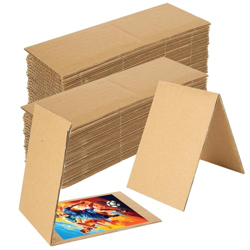 LOYORTY 200 Stück Wellpapphüllen für Sportkarten, 7,6 x 11,4 cm, gefalteter Sammelkartenschutz, Versand-Wellblech von LOYORTY