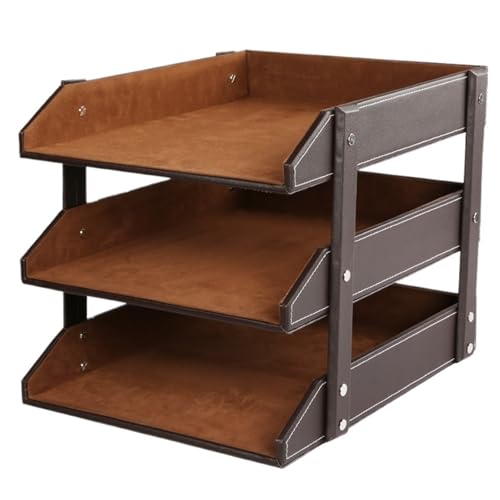LPACXBYD A4-Dokumentenablage, Aktenorganisator, Schreibtisch, PU-Leder for Büro Für die Aufbewahrung von Dokumenten(Type1) von LPACXBYD