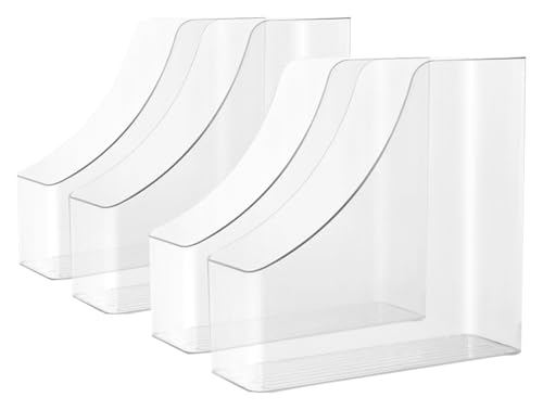 LPACXBYD Aufbewahrungsbox for Dokumente, Kunststoff-Papier-Akten-Organizer, vertikaler Zeitschriftenständer, Schreibtisch-Ordner, Schreibtisch-Zubehör Für die Aufbewahrung von Dokumenten(4PCS) von LPACXBYD