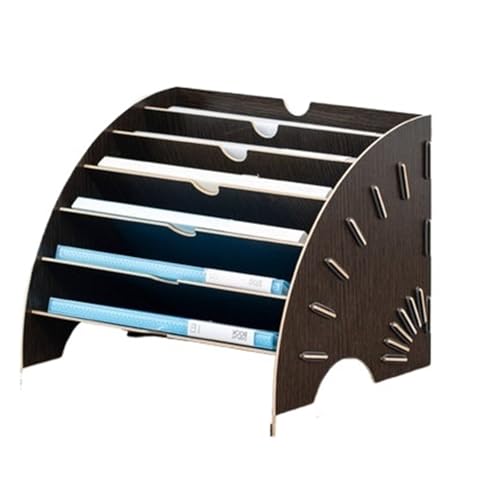 LPACXBYD Büro-Schreibtisch-Organizer, Magzine-Aktenhalter, fächerförmiger Dokumentenablage-Rack, A4-Organizer for den Schreibtisch Für die Aufbewahrung von Dokumenten(Blue) von LPACXBYD