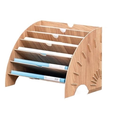LPACXBYD Büro-Schreibtisch-Organizer, Magzine-Aktenhalter, fächerförmiger Dokumentenablage-Rack, A4-Organizer for den Schreibtisch Für die Aufbewahrung von Dokumenten(Pink) von LPACXBYD