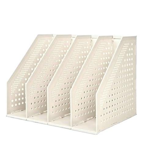 LPACXBYD Dehnbare Datei-Organizer-Box, Büro-Schreibtisch-Aktenablage, Faltbarer Zeitschriftenhalter-Ständer Für die Aufbewahrung von Dokumenten(Black) von LPACXBYD