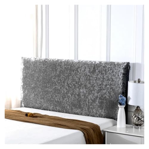LPACXBYD Elastischer All-Inclusive-Bettkopfteilbezug, Pannesamt, rutschfeste Kopfteilbezüge, Bettrückenschutzbezug Zum Schutz des Kopfteils des Bettes(Color 1,1.6 Meter) von LPACXBYD