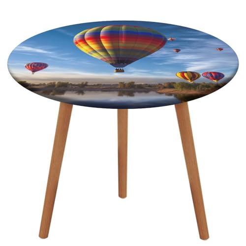 LPAGBCNU Runde Tischdecke, elastisch, wasserdicht, Heißluftballon-Tischdecke, wasserdicht und schmutzabweisend, geeignet für Picknick-Partys im Innen- und Außenbereich, Durchmesser: 110 cm LPAGBCNU Runde Tischdecke, elastisch, wasserdicht, Heißluftballon-Tischdecke, wasserdicht und schmutzabweisend, geeignet für Picknick-Partys im Innen- und Außenbereich, Durchmesser: 110 cm von LPAGBCNU
