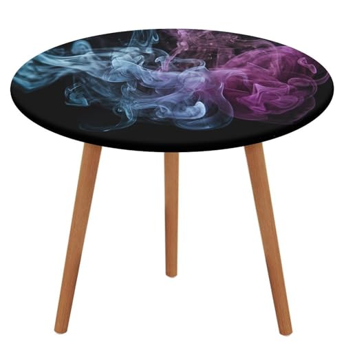LPAGBCNU Runde Tischdecke, elastisch, wasserdicht, blau-violett, Rauch-Tischdecke, wasserdicht und schmutzabweisend, geeignet für Picknick-Partys im Innen- und Außenbereich, Durchmesser: 100 cm LPAGBCNU Runde Tischdecke, elastisch, wasserdicht, blau-violett, Rauch-Tischdecke, wasserdicht und schmutzabweisend, geeignet für Picknick-Partys im Innen- und Außenbereich, Durchmesser: 100 cm von LPAGBCNU