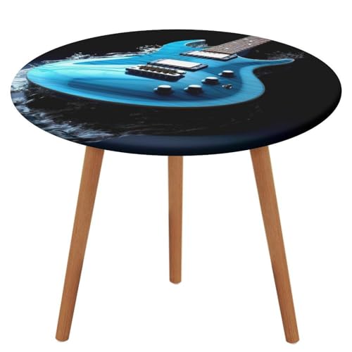 LPAGBCNU Runde Tischdecke, elastisch, wasserdicht, blaue Gitarre, Tischdecke, wasserdicht und schmutzabweisend, geeignet für Picknickpartys im Innen- und Außenbereich, Durchmesser 130 cm LPAGBCNU Runde Tischdecke, elastisch, wasserdicht, blaue Gitarre, Tischdecke, wasserdicht und schmutzabweisend, geeignet für Picknickpartys im Innen- und Außenbereich, Durchmesser 130 cm von LPAGBCNU