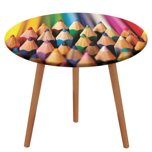LPAGBCNU Runde Tischdecke, elastisch, wasserdicht, bunte Pinsel-Tischdecke, wasserdicht und schmutzabweisend, geeignet für Picknick-Partys im Innen- und Außenbereich, Durchmesser: 130 cm LPAGBCNU Runde Tischdecke, elastisch, wasserdicht, bunte Pinsel-Tischdecke, wasserdicht und schmutzabweisend, geeignet für Picknick-Partys im Innen- und Außenbereich, Durchmesser: 130 cm von LPAGBCNU