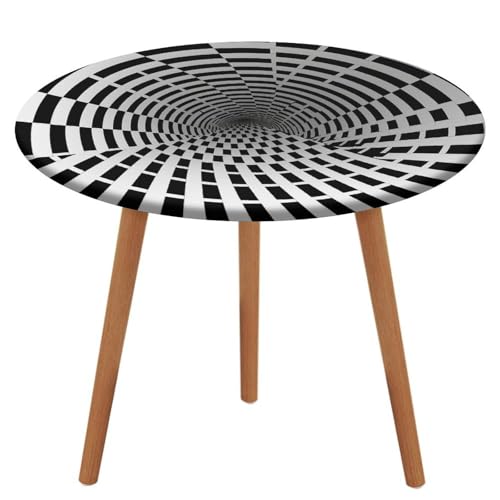 LPAGBCNU Runde Tischdecke, elastisch, wasserdicht, visuelle Illusion, wasserdicht, schmutzabweisend, geeignet für Picknick-Partys im Innen- und Außenbereich, Durchmesser: 130 cm LPAGBCNU Runde Tischdecke, elastisch, wasserdicht, visuelle Illusion, wasserdicht, schmutzabweisend, geeignet für Picknick-Partys im Innen- und Außenbereich, Durchmesser: 130 cm von LPAGBCNU