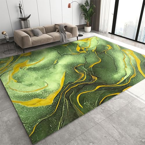 Rutschhemmende Pads Wohnzimmerteppich, Schwarz-goldener Flächenteppich, moderne, schlichte Linien, rutschfeste Mikrofaser-Fußmatten, maschinenwaschbarer Teppich for Waschküche und Badezimmer(Abstract Rutschhemmende Pads Wohnzimmerteppich, Schwarz-goldener Flächenteppich, moderne, schlichte Linien, rutschfeste Mikrofaser-Fußmatten, maschinenwaschbarer Teppich for Waschküche und Badezimmer(Abstract von LPAGOLMIX