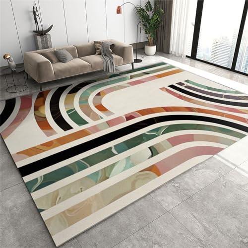 Rutschhemmende Pads Wohnzimmerteppich, Teppich aus Granit, Achat, Schwarz, Weiß und Gold, moderne geometrische rutschfeste Mikrofaser-Fußmatten, maschinenwaschbarer Teppich for Waschküche und Badezimm Rutschhemmende Pads Wohnzimmerteppich, Teppich aus Granit, Achat, Schwarz, Weiß und Gold, moderne geometrische rutschfeste Mikrofaser-Fußmatten, maschinenwaschbarer Teppich for Waschküche und Badezimm von LPAGOLMIX