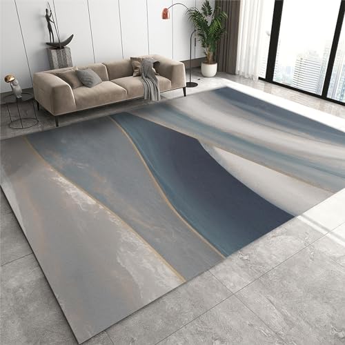 Rutschhemmende Pads Wohnzimmerteppich, Teppich aus Granit, Achat, Schwarz, Weiß und Gold, moderne geometrische rutschfeste Mikrofaser-Fußmatten, maschinenwaschbarer Teppich for Waschküche und Badezimm Rutschhemmende Pads Wohnzimmerteppich, Teppich aus Granit, Achat, Schwarz, Weiß und Gold, moderne geometrische rutschfeste Mikrofaser-Fußmatten, maschinenwaschbarer Teppich for Waschküche und Badezimm von LPAGOLMIX