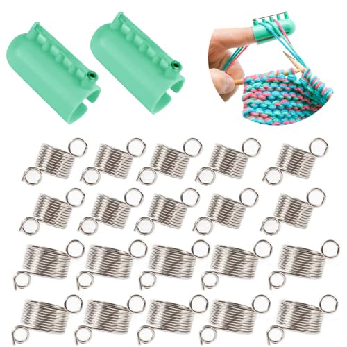 LPAMABA 2 Größen 10 Stück Strick Fingerhut Knitting Fingerhut Spiralstrick Fingerhut Strick Fingerring Geflochten Knöchel Fingerhut Metall Pullover Strickwerkzeug LPAMABA 2 Größen 10 Stück Strick Fingerhut Knitting Fingerhut Spiralstrick Fingerhut Strick Fingerring Geflochten Knöchel Fingerhut Metall Pullover Strickwerkzeug von LPAMABA