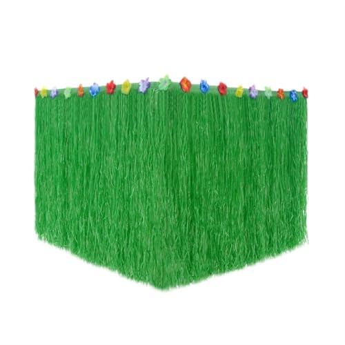 LPATEBCVU Tischrock Party Gras Stroh Farbe Tisch Rock Stroh Sommer Thema Party Supplies for Party Decor Tür Hängen(Green,200 X 60 cm) von LPATEBCVU