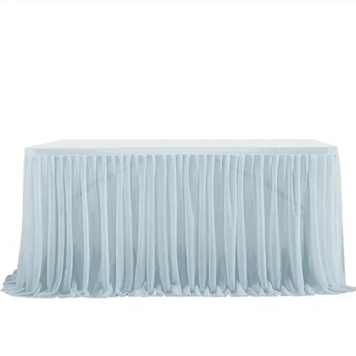 LPATEBCVU Tischrock Tischröcke for Hochzeiten, Tischröcke for Geburtstage, Hochzeitsfeiern, Tutu, Tüll, Tischrock for Hochzeiten, Partys, Heimdekoration(7,9FT) von LPATEBCVU