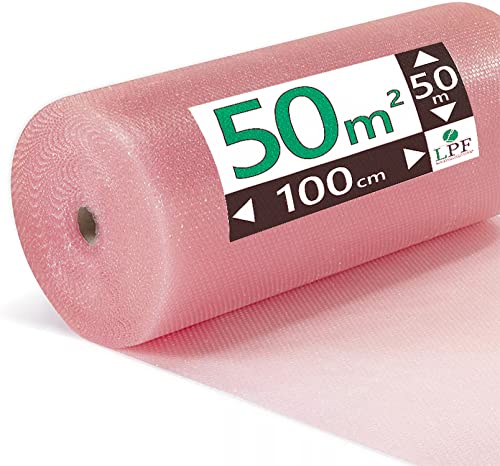 LPF dieLUFTPOLSTERFOLIE Luftpolsterfolie 100cm 75 Micron Verpackungsfolie Luftpolster Rolle Blisterfolie Noppenfolie Polsterfolie Umzug Knallfolie Polstermaterial Umzugfolie (1) von LPF dieLUFTPOSLTERFOLIE