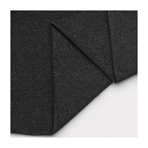 LPLND Jeansstoff Dicker Jeansstoff Baumwollkleidung Nähmaterial 1,0 mm Dicke für Jeans, Röcke, Shorts, Mäntel, Kunsthandwerk 170 cm Breit(5 Farben)(Size:1 m/39.3 in,Color:Schwarz) von LPLND
