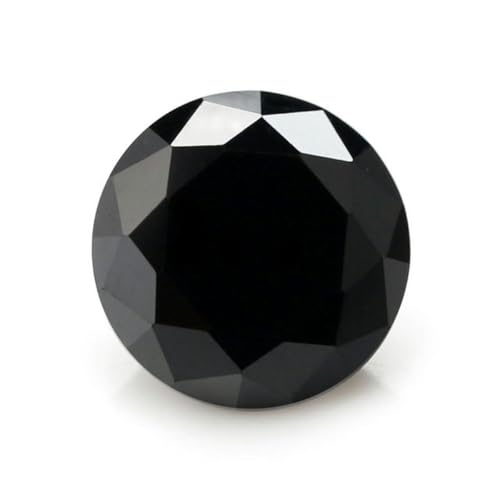 Natürliche runde Edelsteinperlen, Größe 1,0–10,0 mm, verschiedene Farben, Zirkonia-Perlen, runder Schliff, lose synthetische Edelsteine, Rosa, 1,0 mm (100 Stück)(Black,0.4cm (50 piece)) von LPLPL
