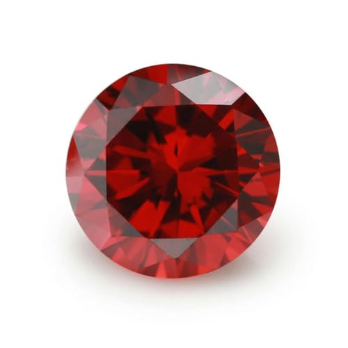 Natürliche runde Edelsteinperlen, Größe 1,0–10,0 mm, verschiedene Farben, Zirkonia-Perlen, runder Schliff, lose synthetische Edelsteine, Rosa, 1,0 mm (100 Stück)(Garnet,1.75mm (100 piece)) von LPLPL