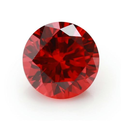 Natürliche runde Edelsteinperlen, Größe 1,0–10,0 mm, verschiedene Farben, Zirkonia-Perlen, runder Schliff, lose synthetische Edelsteine, Rosa, 1,0 mm (100 Stück)(Orange,0.4cm (50 piece)) von LPLPL