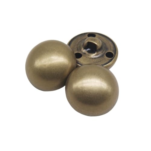 10 Stück/Los, 15/18/20/23/25 mm, Vintage-Kupfer-Metallknöpfe, Kleidungsstück, Übermantel, Nähzubehör, Knöpfe für Kleidung, Handwerk, DIY (Nr. 17, 22 mm) von LPNGTNG