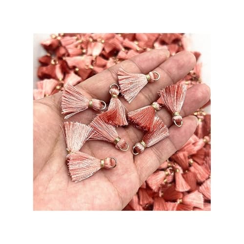 LPNGTNG 10 Stück/Los, 20 mm, Mini-Metallring zum Aufhängen, Quaste, Anhänger, DIY, Handwerk, Schmuck, Ohrringe, Dekormaterialien, Fransenborte (33) von LPNGTNG