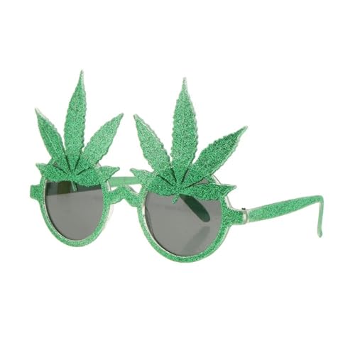 LPNGTNG Neuheit Cosplay Grün Glänzend Ahornblatt Brille Festliche Party Damen Sonnenbrille Vintage Dekorative Sonnenbrille für Männer LPNGTNG Neuheit Cosplay Grün Glänzend Ahornblatt Brille Festliche Party Damen Sonnenbrille Vintage Dekorative Sonnenbrille für Männer von LPNGTNG