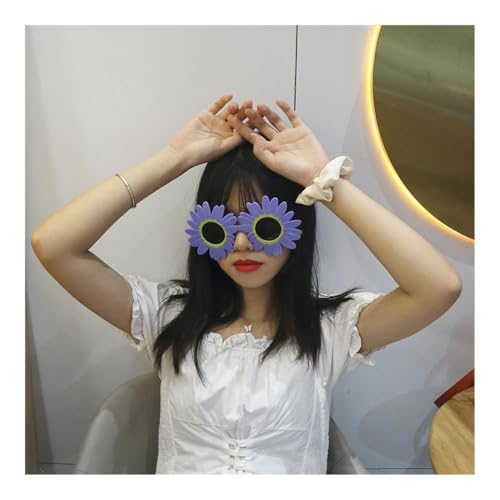 LPNGTNG Sonnenblumen-Brille, Party, Karneval, Verrückte, ausgefallene Party-Sonnenbrille, geeignet (5–4) von LPNGTNG