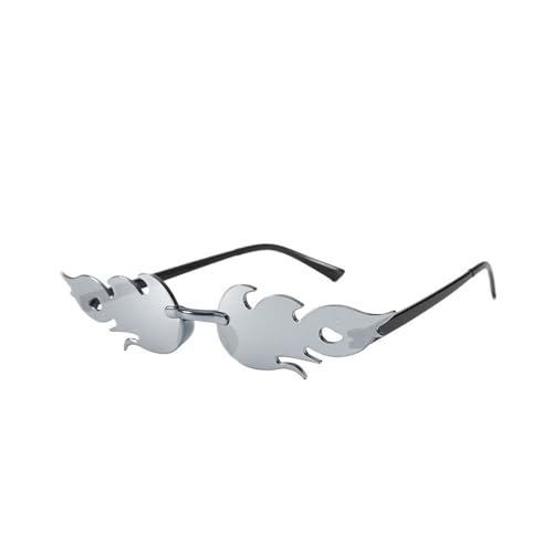 LPNGTNG Sonnenbrille für Damen, trendig, randlos, Metallrahmen, Sonnenbrille, Party, Cosplay, Eyewea(C11) von LPNGTNG