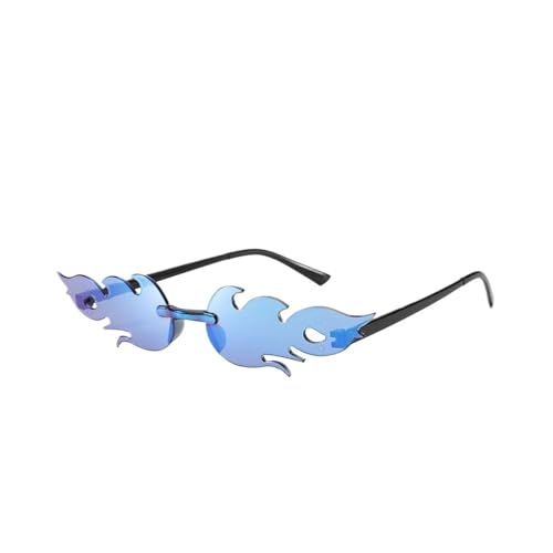 LPNGTNG Sonnenbrille für Damen, trendig, randlos, Metallrahmen, Sonnenbrille, Party, Cosplay, Eyewea(C14) von LPNGTNG