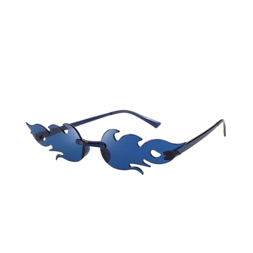 LPNGTNG Sonnenbrille für Damen, trendig, randlos, Metallrahmen, Sonnenbrille, Party, Cosplay, Eyewea(C27) von LPNGTNG