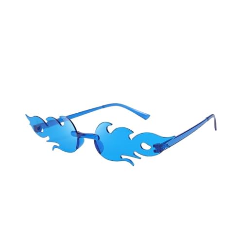 LPNGTNG Sonnenbrille für Damen, trendig, randlos, Metallrahmen, Sonnenbrille, Party, Cosplay, Eyewea(C3) von LPNGTNG